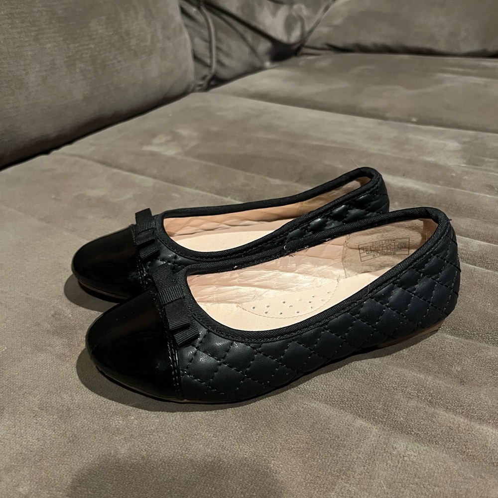 Girls Black Flats